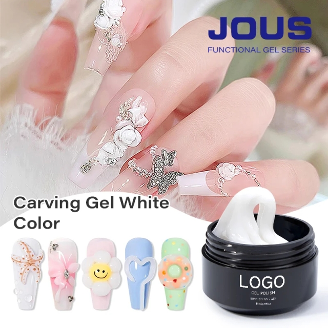 JOUS Premium White Sculpting Gel for Intricate 3D Designs DIY Crafts & Mold Making Soft Flexible & Holds Shape Perfectly in 60s