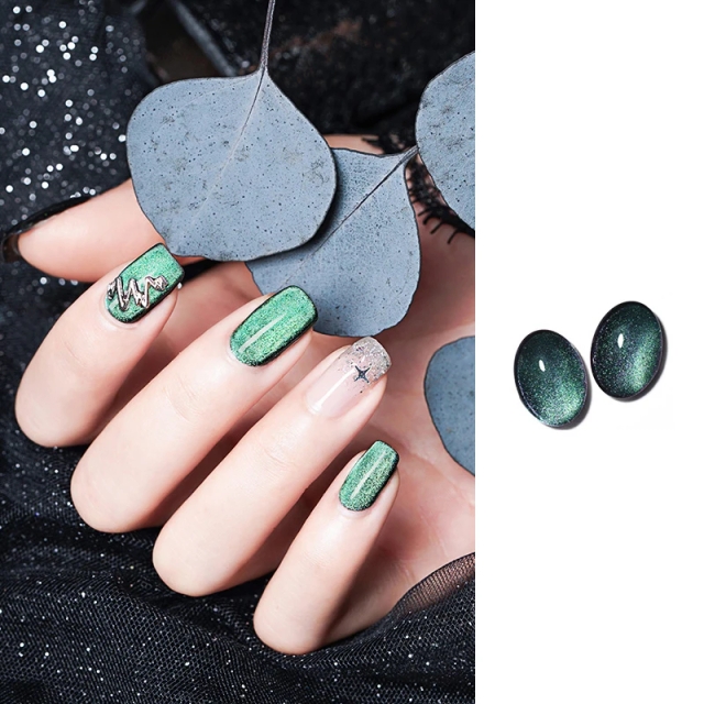 Cat's Eye Nail Polish Gel Soak Off UV LED Nail Varnish Lacquers Shiny Glitter Beauty Design Cat Polishes Gel