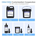 Private Label JOUS Gel Matte Top Coat Non-Toxic Chip Resistant 15ml Transparent Matte Finish Soak & No Wipe Nail Art Salon DIY