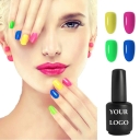 High Pigmentation Solid Color Gel Polish for Nail Art One-Coat Full Coverage Vivid Color Nail Gel with High Gloss Salon Supply