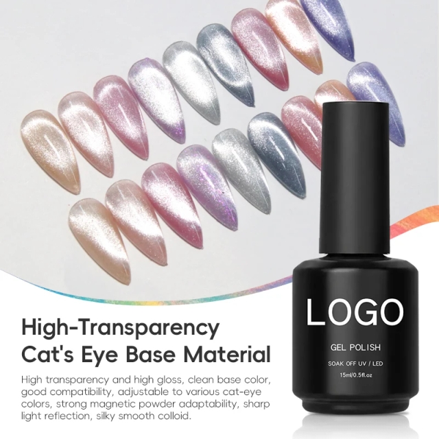 High Transparency Cat's Eye Base HEMA Free TPO Free TMPTA Free High Gloss Silky Smooth Long Lasting UV Gel for Salon