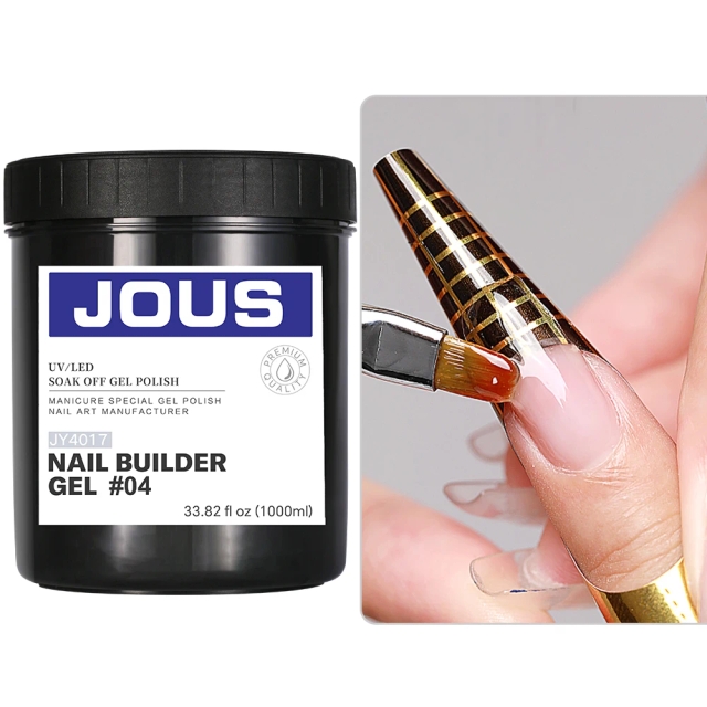 JOUS 5s Quick Dry High Clear UV Gel for Nail Extension & Construction with Zero Pain No Shrinkage High Hardness & Good Leveling
