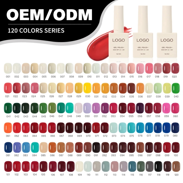 JOUS Wholesale DIY Use French Style 3D Gel Polish Set 120 Colors Eco-Friendly Vegan Long Lasting Custom Logo Salon