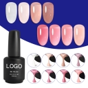 JOUS Milky Sheer Jelly Effect Gel Polish Semi-Transparent Nail Gel for Layered Designs with Buildable Color & Glossy Finish
