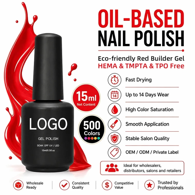 Custom Builder Gel Tpo Free Hema Free TMPTA Free Eco-friendly Red Gel Polish Coleccion Healthy Builder Gel for Nails No Burn 1kg