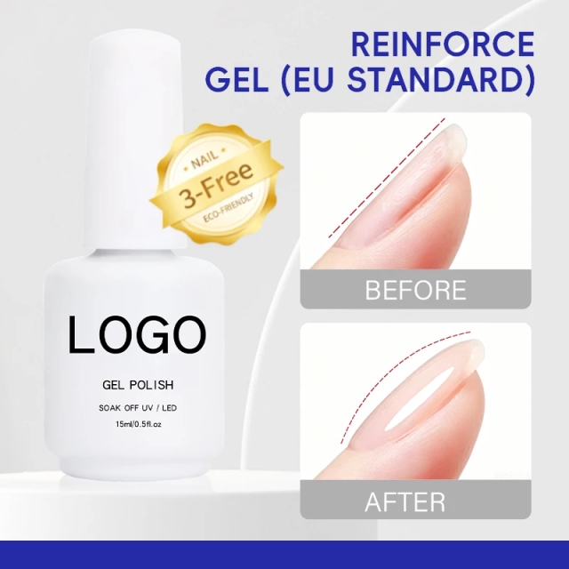 Nail Strengthener Reinforce Gel HEMA Free TPO Free for Thin Nails Fill Uneven Surface EU Standard Private Label Wholesale Gel