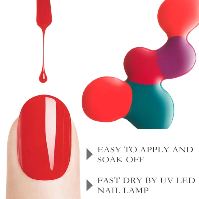 JOUS OEM/ODM High Quality Custom Logo for Classic Color Nail Gel Polish New Fashion Color Gel Polish Nail Art for Nail Manicure