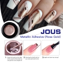 Rose Gold Metallic Adhesive Gel Stretchy Formula for Precise Line Drawing Long Continuous Lines & Stunning Metallic Nail Design