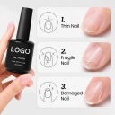 Clear Rubber Base Gel Polish Wholesale Jelly Rubber Base 1kg 15g Long Lasting Non-toxic Natural Resin Uv Gel Base Coat Top Coat