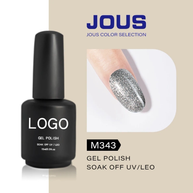 JOUS Crystal Holographic Cat Eye Gel Polish with Magnetic Moonlight Shifting Effect High Gloss Smooth Finish for Nail Art Design