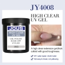 JOUS No Wipe High Transparency UV Gel 15g for Nail Art Construction Strengthening and Painless Extension 60-120s Curing