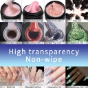OEM ODM No Wipe Glass Top Coat HEMA Free TPO Free Anti-abrasion Vegan Acid Free Non-toxic High Glossy Gel Polish for Nail Salon