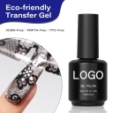 Hema/Tpo/HPMA Free Transfer Gel 15ml Eco-friendly Long-lasting Nail Art Foil Glue Transfer Gel for Nails Glue Art Stickers