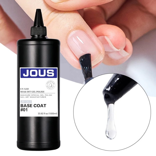 JOUS Bulk KG Large Volume Packaging Super Base Coat Gel Breathable Color-isolating for Nail Art Manicure Salons