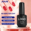 High Hardness Custom No Wipe Top Coat Sealing Gel Anti Scratch Resists Damage 1kg Bulk Refill UV LED Professional Salon