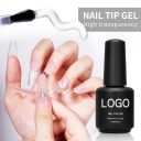 OEM Custom Private Label Adhesive Hema Free Tips Nails Soft Gel Professional TMPTA HEMA TOP Free Clear Non Stick Hand Nail Gel