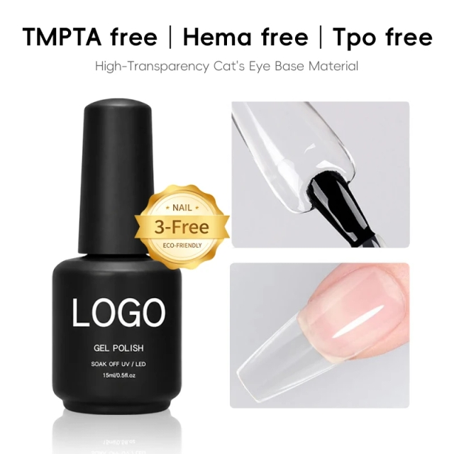 OEM Custom Private Label Adhesive Hema Free Tips Nails Soft Gel Professional TMPTA HEMA TOP Free Clear Non Stick Hand Nail Gel