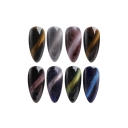 JOUS OEM/ODM Galaxy Effect 9D Cat Eye Nail Polish Gel with Intense Flash White & Nude Colors Soak Off Removable Easy to Apply
