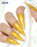JOUS Vibrant Glitter Gel Nail Polish with High Density Sparkling Effect for Party Festival Nails and Professional Salon Manicure