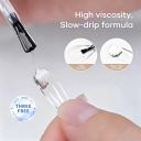15ml 1kg Not Overflow Glue Long-lasting Firm Thick Solid Gel Nail Glue for Press on Nails Private Label Solid Press-on Nail Gel