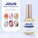 JOUS Fast Blooming Gel for Nail Art with Self-Leveling & Easy Blending 60s Cure Soak Off Gel Polish for Salon & Home Use