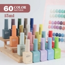 JOUS Gel Polish Supplier OEM Custom logo UV Gel Nail Polish Set New 60 Colors Organic High Gloss Uv Gel Nail Polish for SPA
