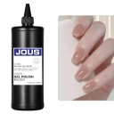 JOUS Milky Sheer Jelly Effect Gel Polish Semi-Transparent Nail Gel for Layered Designs with Buildable Color & Glossy Finish