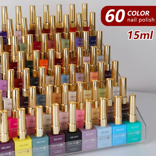 High Pigmentation Solid Color Gel Polish for Nail Art One-Coat Full Coverage Vivid Color Nail Gel with High Gloss Salon Supply