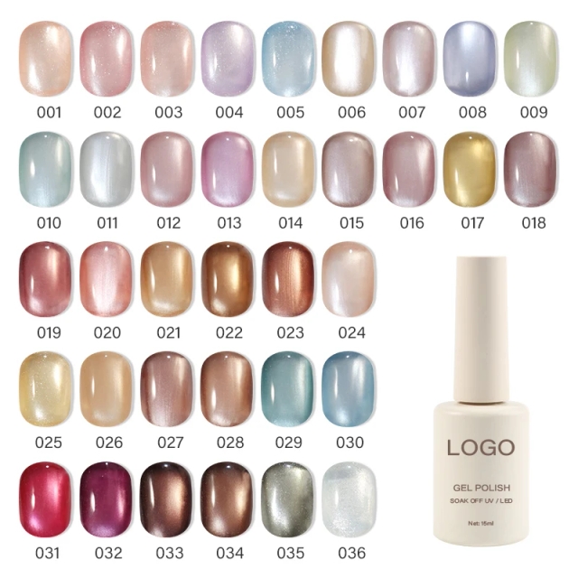 JOUS New Arrival Non Toxic Cat Eye Gel Custom Your Logo Cat Eye Gel Polish TPO Hema Free Cateye Gel Polish Set 2026