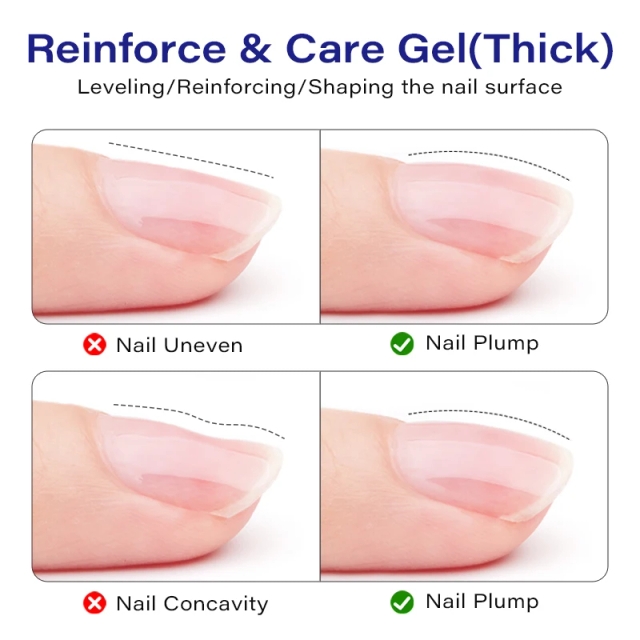 Anti-Breakage Thick Nail Strengthening Gel for Soft & Thin Nails with Enhanced Hardness Perfect for Nail Tips & Daily Protection