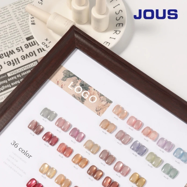 JOUS New Arrival Non Toxic Cat Eye Gel Custom Your Logo Cat Eye Gel Polish TPO Hema Free Cateye Gel Polish Set 2026