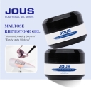 JOUS Maltose Texture Rhinestone Gel with Extra Strong Hold No Slip Thick Adhesive for 3D Nail Art Lasting 50 Days Non Yellowing