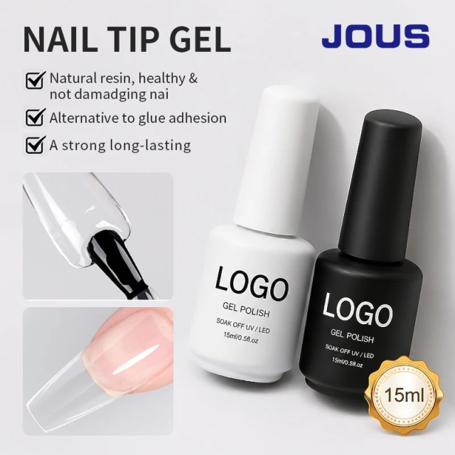 High Transparency Natural Resin Strong Long-lasting Nail Tip Gel for Press on Nail 3d Press on Nails Handmade Wholesale Hard Gel