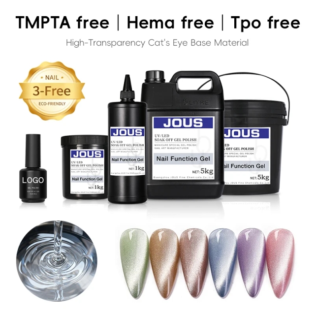 High Transparency Cat's Eye Base HEMA Free TPO Free TMPTA Free High Gloss Silky Smooth Long Lasting UV Gel for Salon