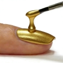 JOUS Mirror Effect Gold Metallic Gel Nail Polish with Unique Formula High Shine Metallic Nail Gel Like Reflective Surface