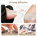 15ml 1kg Not Overflow Glue Long-lasting Firm Thick Solid Gel Nail Glue for Press on Nails Private Label Solid Press-on Nail Gel