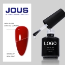 Custom logo 15ml Hema Tpo Free clear Super Shiny Top Coat No Wipe Top Coat Nail Polish Uv Gel Easy Soak Off Gel Polish Bulk