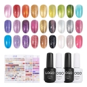JOUS OEM Wholesale Holographic Diamond Glitter Gel Nail Polish with Mirror Flash Effect for Professional Nail Art & DIY Manicure