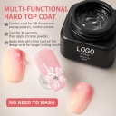 Multifunctional High Hardness Top Coat Gel 1kg 15ml No Wipe Super Shiny Top Coat Nail Polish Uv Gel No Label Uv Cured Gel Polish