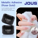 Rose Gold Metallic Adhesive Gel Stretchy Formula for Precise Line Drawing Long Continuous Lines & Stunning Metallic Nail Design