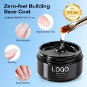Zero Feel Hypoallergenic Builder Base Gel Hema Free Clear Strengthening Gel Fast Leveling Structure Gel for Beauty Studios