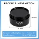 Hema Free TPO Free Builder Base Coat Zero Feel Clear Strengthening Gel Self Leveling Structure Nail Gel for Professional Salons