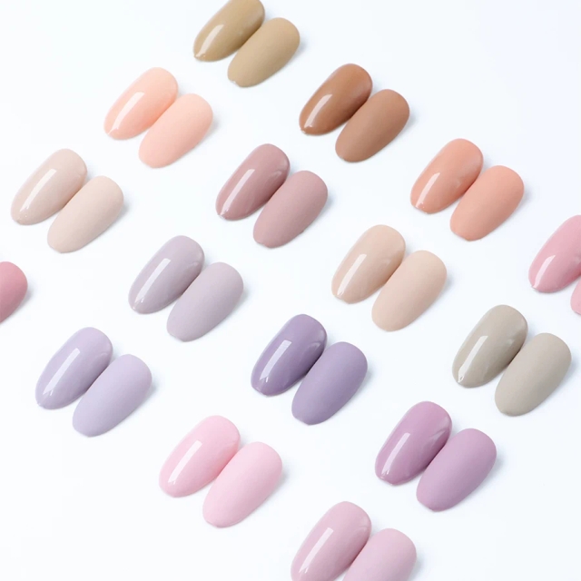 JOUS Nude Gel Nail Polish Collection for All Ages Natural & Pure Look Quick Drying Chip Resistant Easy Application & Removal