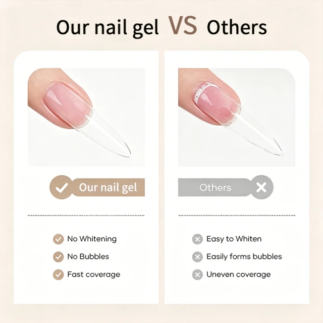 15ml 1kg Not Overflow Glue Long-lasting Firm Thick Solid Gel Nail Glue for Press on Nails Private Label Solid Press-on Nail Gel
