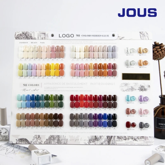 JOUS Custom Bottle Gel Nail Polish Set 15ml Long Lasting Varnish Private Label Nail Vegan Soak Off UV Gel Nail Polish Kit