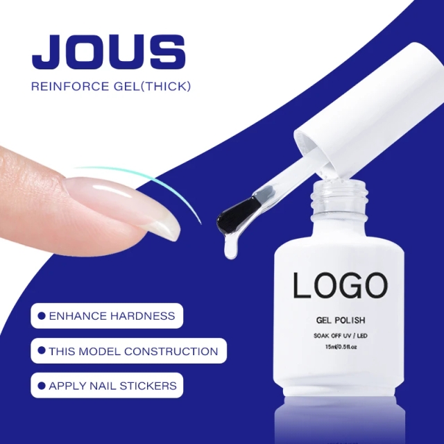 Wholesale Private Label Reinforce Gel High Hardness Functional Gel Thick Structure Soak Off Nail Gel for Salon Service