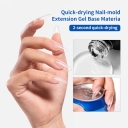 Hema Free TPO Free Quick-drying clear Natural Resin Extension Gel Hard Gel Nail  Self Leveling  Poly Extension Gel