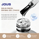 15ml 1kg Not Overflow Glue Long-lasting Firm Thick Solid Gel Nail Glue for Press on Nails Private Label Solid Press-on Nail Gel