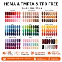 High Saturation Gel Polish HEMA Free TPO Free TMPTA Free Long Lasting 14 Days Vegan Smooth Application Builder Gel for Salon