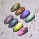 JOUS 9D Magnetic Cat Eye Gel Nail Polish with Crystal & Holographic Effect Moonlight Glow Long-Lasting High Shine Gel Polish